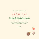 Weihnachtskarte lustige Weihnachtssymbole 3