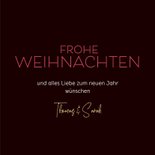 Weihnachtskarte mit Faltstern in Dunkelrot 3