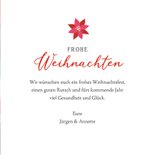 Weihnachtskarte roter Weihnachtsstern  3