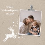 Weihnachtskarte Tiere & Kraftpapierlook 2