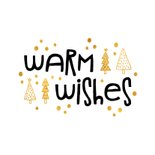 Weihnachtskarte Warm wishes Tannenbäumchen 2