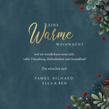 Weihnachtskarte Warme Weihnachten 3