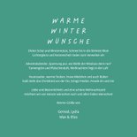 Weihnachtskarte Warme Winterwünsche 3