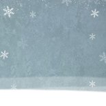 Weihnachtskarte Wegweiser und Schneeflocken Rückseite
