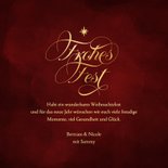 Weihnachtskarte Weihnachtskugel klassische Schreibschrift 3