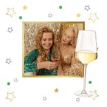 Weihnachtskarte 'White Christmas' Weißwein 2