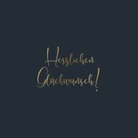 Zur goldenen Hochzeit Glückwunschkarte Herz 2