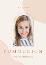 Einladung zur Erstkommunion mit Formen, Fotos & Kupferdruck