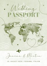 Einladung zur Hochzeit 'Wedding Passport'
