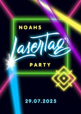 Einladung zur Lasertag-Party