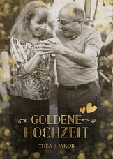 Foto-Einladungskarte zur goldenen Hochzeit
