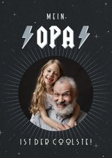 Foto-Grußkarte coolster Opa