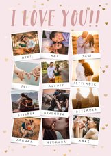Foto-Grußkarte Liebe 'Ein Jahr mit dir'