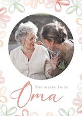 Foto-Grußkarte zum Muttertag für Oma