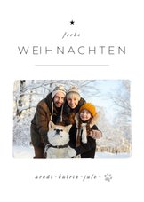 Foto-Weihnachtskarte schlicht & elegant