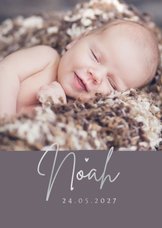 Fotokarte Geburt Farbe anpassbar