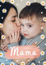 Fotokarte Muttertag mit Margeriten