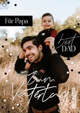 Fotokarte Vatertag 'Best Dad'