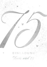 Einladungskarten 75. Geburtstag Send a Smile
