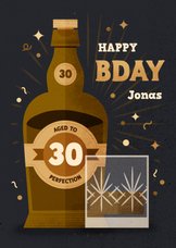 Geburtstagsgrüße Whiskyflasche