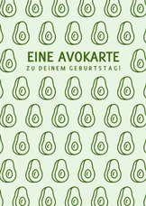 Geburtstagskarte Avocados 'Avokarte'