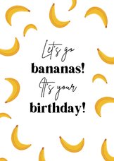Geburtstagskarte 'Bananas'