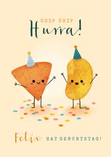 Geburtstagskarte Chip Chip Hurra