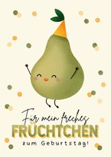 Geburtstagskarte 'Freches Früchtchen'