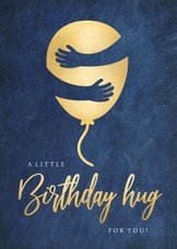 Geburtstagskarte Luftballon Umarmung