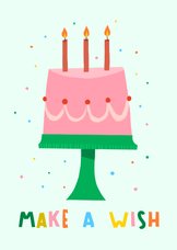 Geburtstagskarte Torte & Kerzen