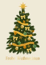 Geschäftliche Weihnachtsgrüße klassischer Weihnachtsbaum