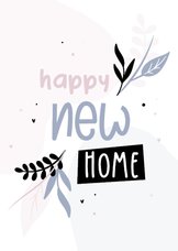 Glückwunschkarte 'Happy new Home' zum Einzug