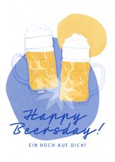 Glückwunschkarte zum Geburtstag 'Happy Beersday'