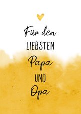 Grußkarte für den liebsten Papa und Opa Foto innen