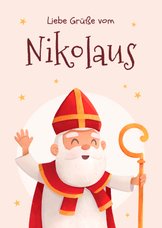 Grußkarte 'Liebe Grüße vom Nikolaus'