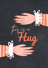Grußkarte Umarmung 'This is a Hug'