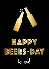 'Happy Beersday' Geburtstagkarte