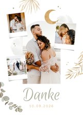 Hochzeits-Dankeskarte Fotocollage Arabian Vibes