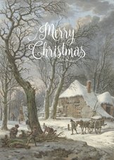 Kunstkarte Weihnachten klassissches Gemälde
