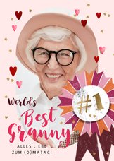 Muttertagskarte für Oma 'World's Best Granny'