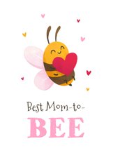 Muttertagskarte lustige Biene werdende Mama 