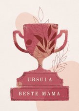 Muttertagskarte Pokal Boho