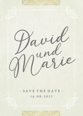 Orientalische Save-the-Date-Karte Hochzeit