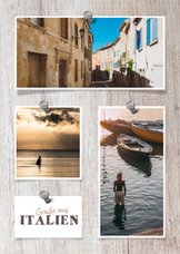 Urlaubskarte Holzlook mit eigenen Fotos