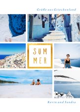 Urlaubskarte 'Summer' mit 6 Fotos