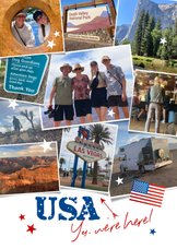 Urlaubskarte USA Fotocollage
