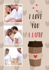 Valentinskarte Fotocollage & Latte Macchiato