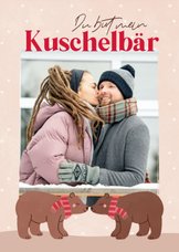 Valentinskarte 'Kuschelbär'