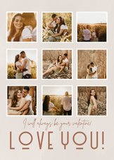 Valentinskarte 'Love you' Fotocollage