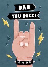 Vatertagskarte 'Dad, you rock'
